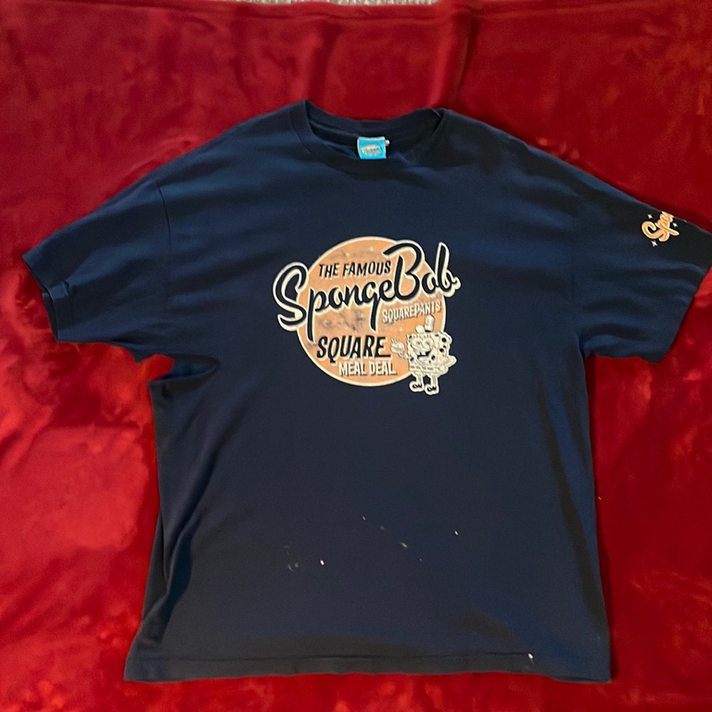VINTAGE SpongeBob SquarePants Square Meal Deal t-shirt XXL - 2002